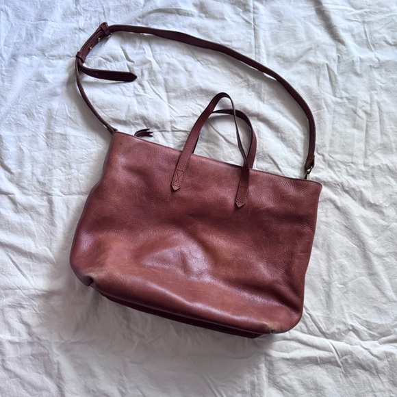 Madewell The Zip-Top Leather Transport‎ Carryall Bag